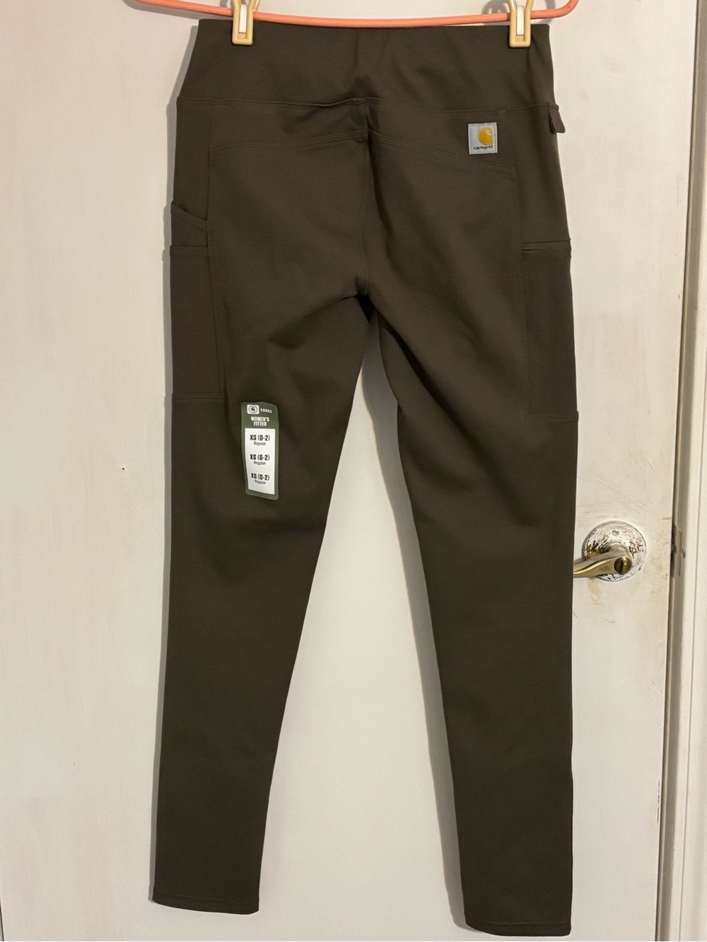 Carhartt Dark Olive Utility Leggings with Pocket Details